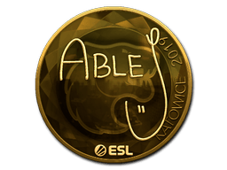 Sticker | ableJ (Gold) | Berlin 2019