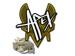 Sticker | apEX (Glitter, Champion) | Paris 2023
