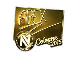 Sticker | apEX (Gold) | Cologne 2016