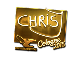 Sticker | chrisJ (Gold) | Cologne 2016