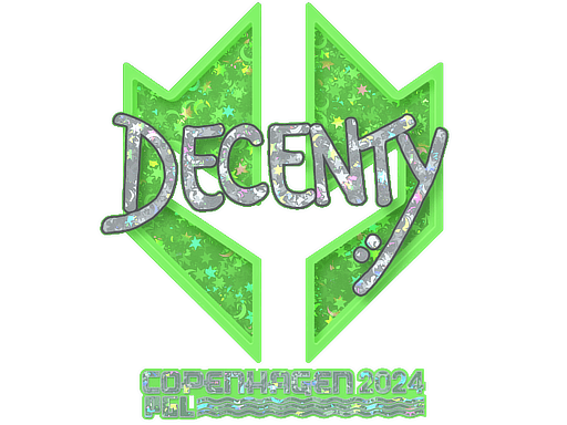 Sticker | decenty (Glitter) | Shanghai 2024