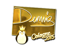 Sticker | dennis (Gold) | Cologne 2016