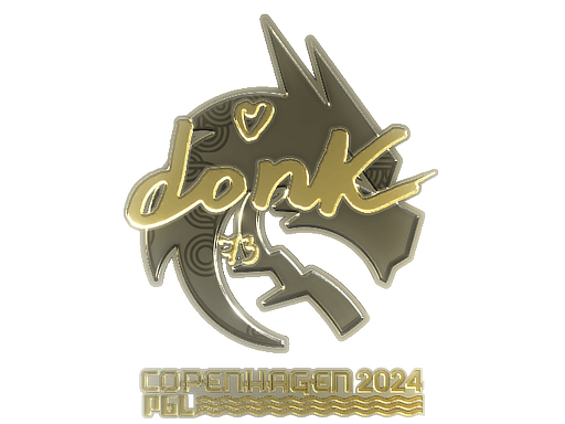Sticker | donk (Gold) | Shanghai 2024