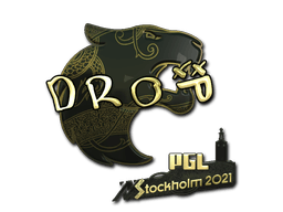Sticker | drop (Gold) | Rio 2022