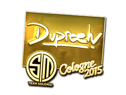 Sticker | dupreeh (Gold) | Cologne 2016