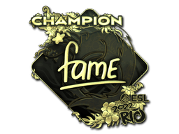 Sticker | fame (Gold, Champion) | Rio 2022