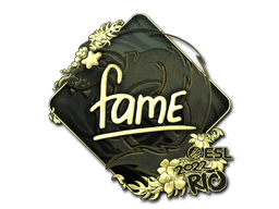 Sticker | fame (Gold) | Austin 2025