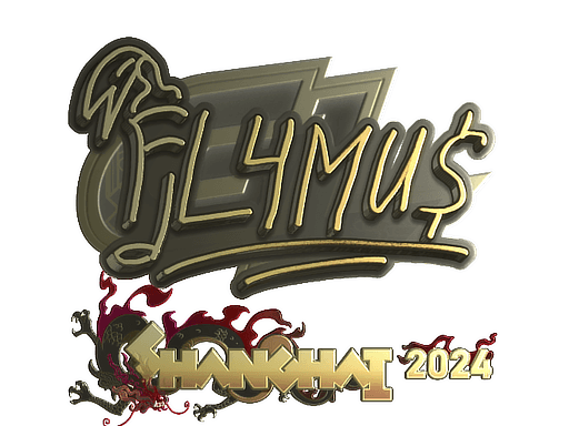 Sticker | FL4MUS (Gold) | Austin 2025