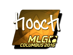 Sticker | hooch (Gold) | Cologne 2016