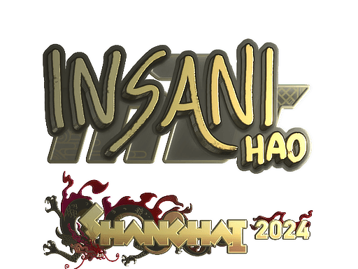 Sticker | insani (Gold) | Austin 2025