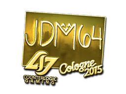 Sticker | jdm64 (Gold) | Cologne 2016