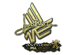 Sticker | juanflatroo (Gold) | Rio 2022