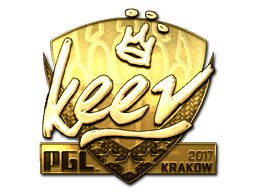 Sticker | keev (Gold) | Boston 2018