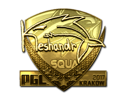 Sticker | keshandr (Gold) | Boston 2018