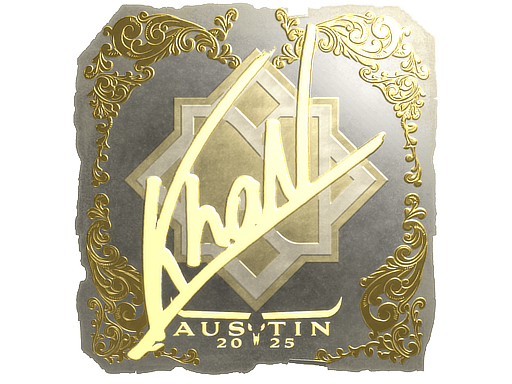 Sticker | khaN (Gold) | Austin 2025