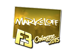Sticker | markeloff (Gold) | Cologne 2016