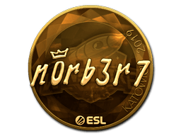 Sticker | n0rb3r7 (Gold) | Shanghai 2024