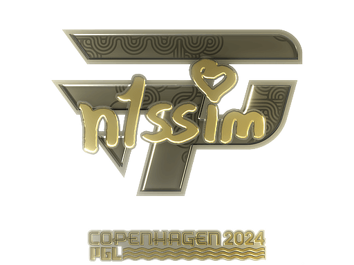 Sticker | n1ssim (Gold) | Austin 2025