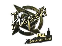 Sticker | Plopski (Gold) | Austin 2025