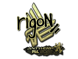 Sticker | rigoN (Gold) | Rio 2022