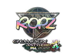 Sticker | ropz (Holo, Champion) | Antwerp 2022