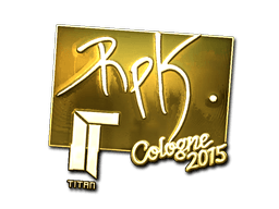 Sticker | RpK (Gold) | Cologne 2016