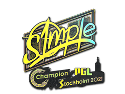 Sticker | s1mple (Holo) | Antwerp 2022