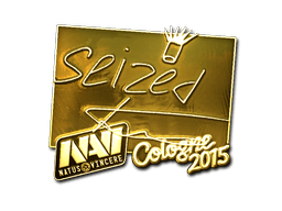 Sticker | seized (Gold) | Cologne 2016