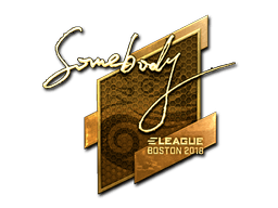 Sticker | somebody (Gold) | Berlin 2019