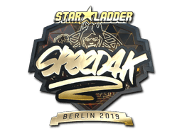 Sticker | speed4k (Gold) | Berlin 2019