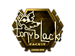 Sticker | tonyblack (Gold) | Katowice 2019