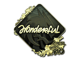 Sticker | w0nderful (Gold) | Austin 2025