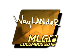 Sticker | wayLander (Gold) | Cologne 2016