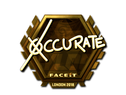 Sticker | xccurate (Gold) | Katowice 2019
