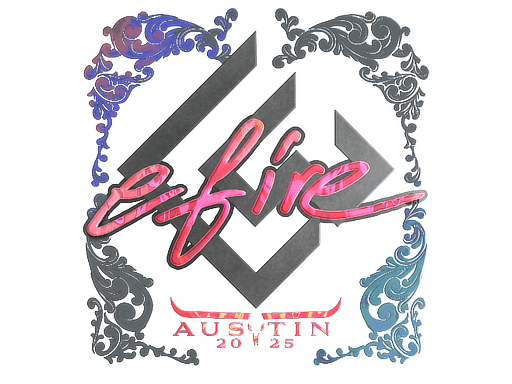 Sticker | efire (Holo) | Austin 2025