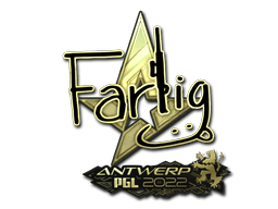 Sticker | Farlig (Gold) | Antwerp 2022