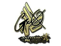 Sticker | gxx- (Gold) | Rio 2022