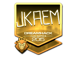 Sticker | jkaem (Gold) | Cologne 2016