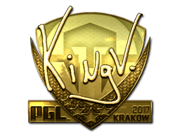 Sticker | kNgV- (Gold) | Boston 2018