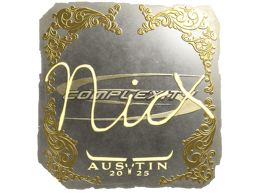 Sticker | nicx (Gold) | Austin 2025