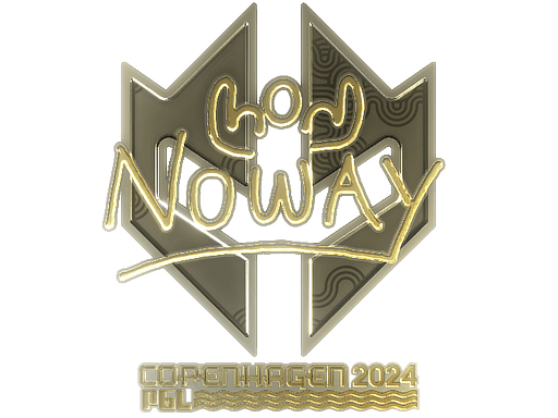 Sticker | noway (Gold) | Austin 2025