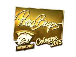Sticker | pashaBiceps (Gold) | Cologne 2016