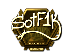 Sticker | S0tF1k (Gold) | Katowice 2019