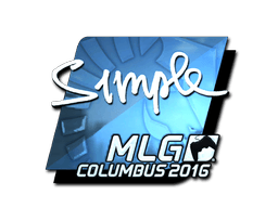 Sticker | s1mple (Foil) | Cologne 2016